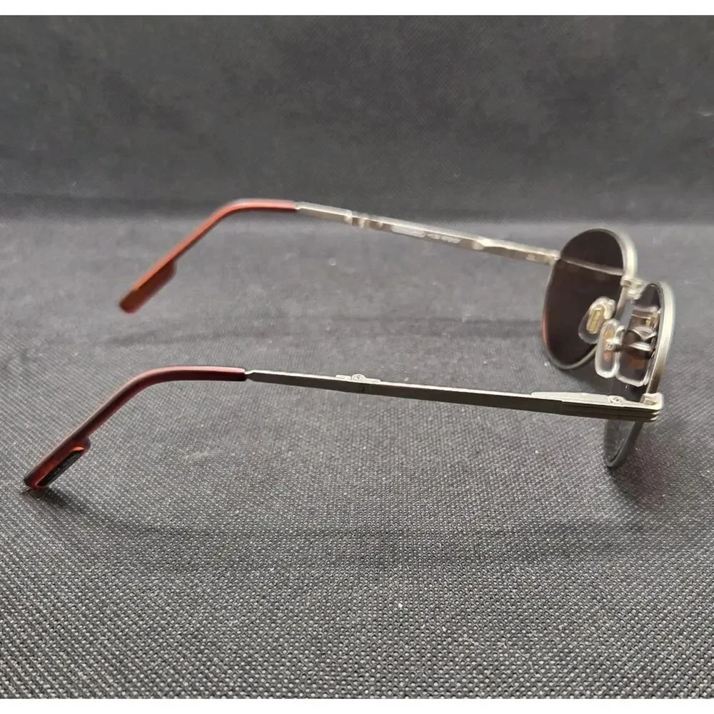 Foster Grant RFS107 +1.50 Vtg SunReaders Round Tinted Sunglasses Silver Frame